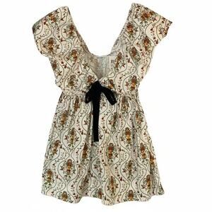 Agua by Agua Bendita Horizonte Remedios Mini Dress XL Floral Feminine Resort NEW